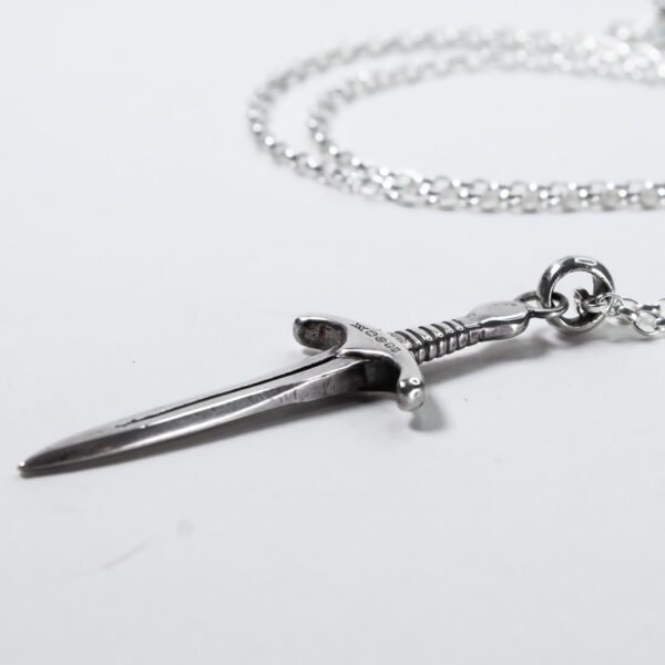 sterling silver sword necklace