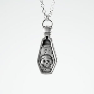 skull poison pendant