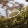 18ct Gold 1.5mm Delicate Halo Wedding Ring - Image 4