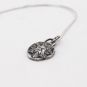 Sterling Silver Green Man Pendant