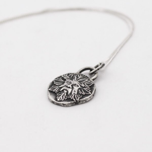 Sterling Silver Green Man Pendant