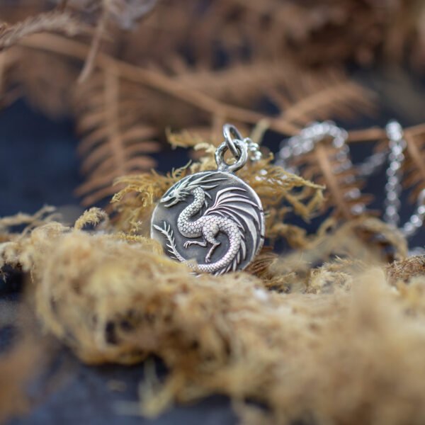 Sterling Silver Wyvern Pendant